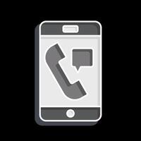 Icon Emergency Call. related to Emergency symbol. glossy style. simple design illustration vector