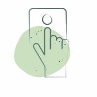 Icon Emergency Button. related to Emergency symbol. Color Spot Style. simple design illustration vector