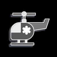 Icon Air Emergency. related to Emergency symbol. glossy style. simple design illustration vector