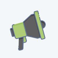 Icon Loudspeaker. related to Emergency symbol. doodle style. simple design illustration vector