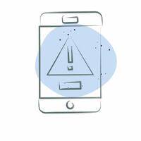Icon Emergency Alert. related to Emergency symbol. Color Spot Style. simple design illustration vector