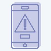 Icon Emergency Alert. related to Emergency symbol. two tone style. simple design illustration vector