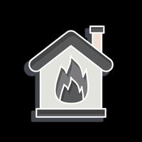 Icon Fire. related to Emergency symbol. glossy style. simple design illustration vector