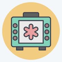 Icon Emergency News. related to Emergency symbol. color mate style. simple design illustration vector