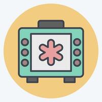 Icon Emergency News. related to Emergency symbol. color mate style. simple design illustration vector