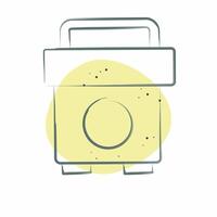 Icon Social Media Policy. related to Emergency symbol. Color Spot Style. simple design illustration vector