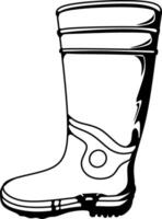 icono botas inundar vector