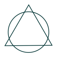 Triangle and Circle Shape Composition, can use for Logo Gram, Apps, Website, Decoration, Ornate, Cover, Art Illustration, or Graphic Design Element png