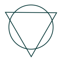triangolo e cerchio forma composizione, può uso per logo grammo, app, sito web, decorazione, ornato, coperchio, arte illustrazione, o grafico design elemento png