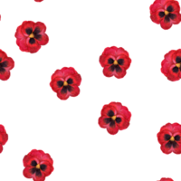 Seamless pattern little flower tiny blossom isolated pansy png