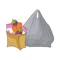 illustration of shopping plastic bag vector