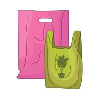 illustration of plastic bag vector