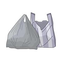 illustration of plastic bag vector