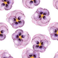 Seamless pattern little flower tiny blossom isolated pansy png