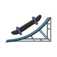 illustration of skateboard vector