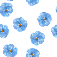 Seamless pattern little flower tiny blossom isolated pansy png