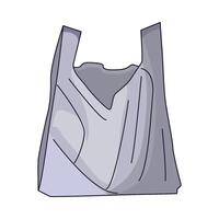 ilustración de el plastico bolso vector