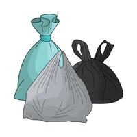 illustration of plastic bag vector