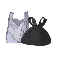 illustration of plastic bag vector