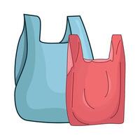 ilustración de el plastico bolso vector