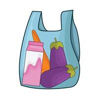 illustration of shopping plastic bag vector