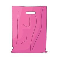 ilustración de el plastico bolso vector