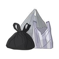 illustration of plastic bag vector