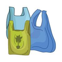 illustration of plastic bag vector