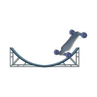 illustration of skateboard vector