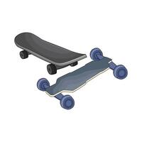 illustration of skateboard vector