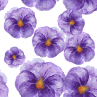 Seamless pattern little flower tiny blossom isolated pansy png