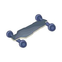 illustration of skateboard vector