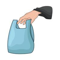 illustration of plastic bag vector