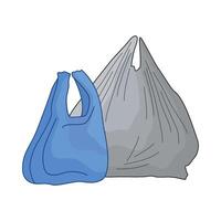 illustration of plastic bag vector