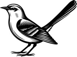 mockingbird icon design silhouette vector
