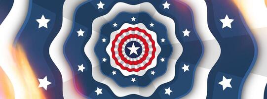 4th of July for Facebook Cover template