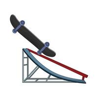 illustration of skateboard vector