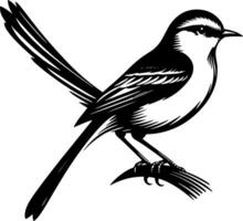 mockingbird icon design silhouette vector