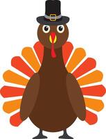 Turkey bird silhouette illustration vector