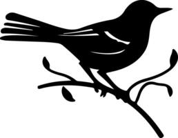 mockingbird icon design silhouette vector