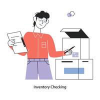 Trendy Inventory Checking vector