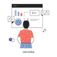 de moda aprender codificación vector