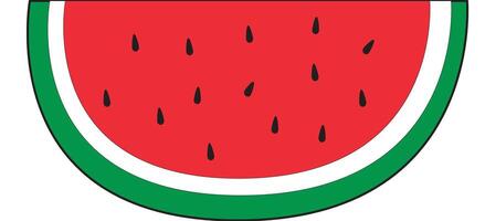 Juicy slices watermelon design illustration vector