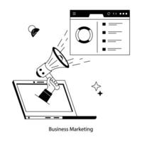 Trendy Business Marketing vector