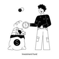 Trendy Investment Fund vector
