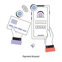 Trendy Payment Account vector