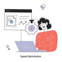 Trendy Speed Optimization vector