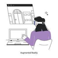 Trendy Augmented Reality vector