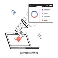 Trendy Business Marketing vector