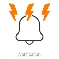 Notification and update icon concept vector